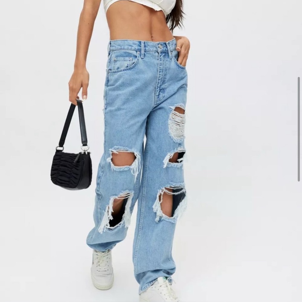 BDG‎ Urban Outfitters Women’s High Waisted Baggy Distressed Jeans Size 27